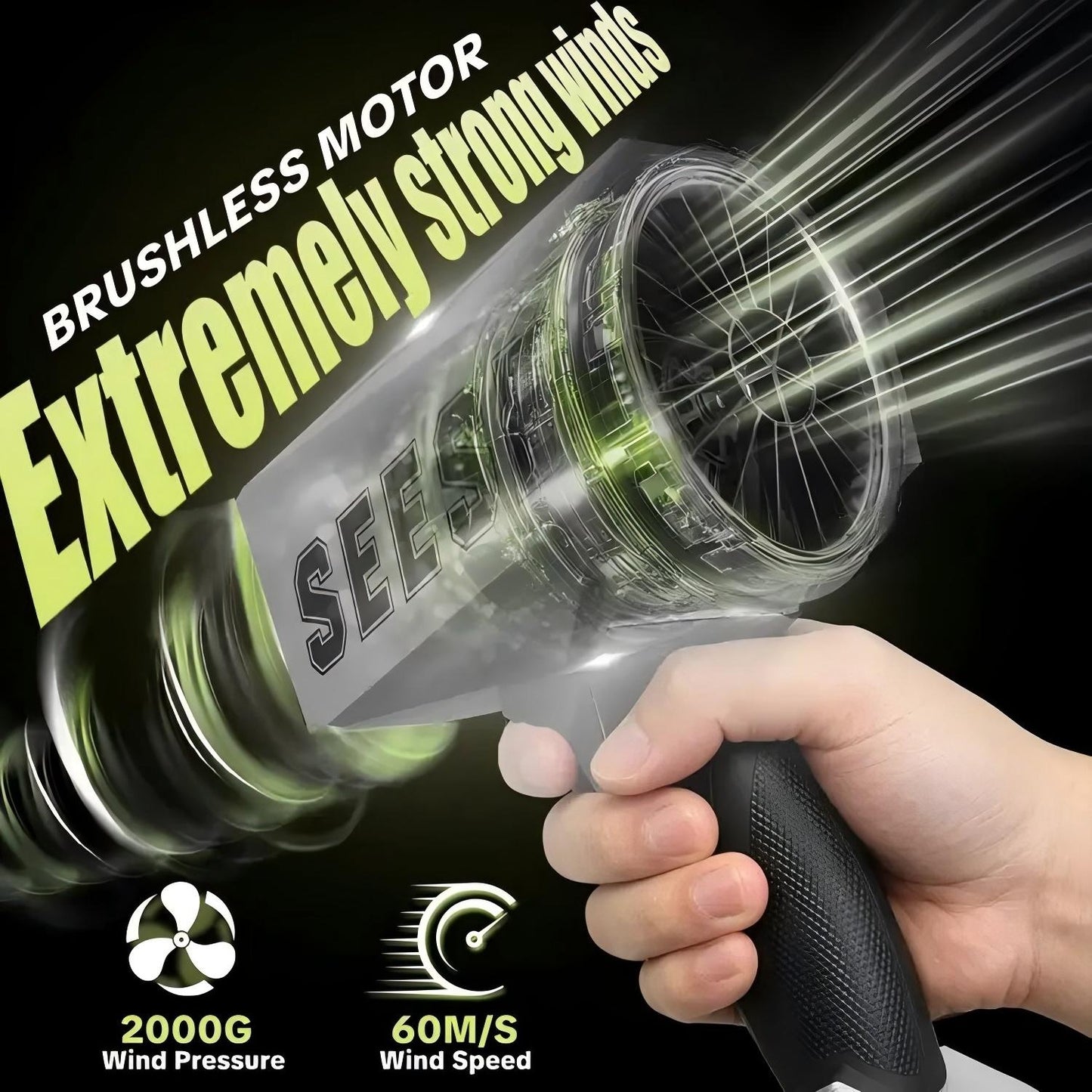 2000G Cyber Cordless Leaf Blower Violent TurboFan